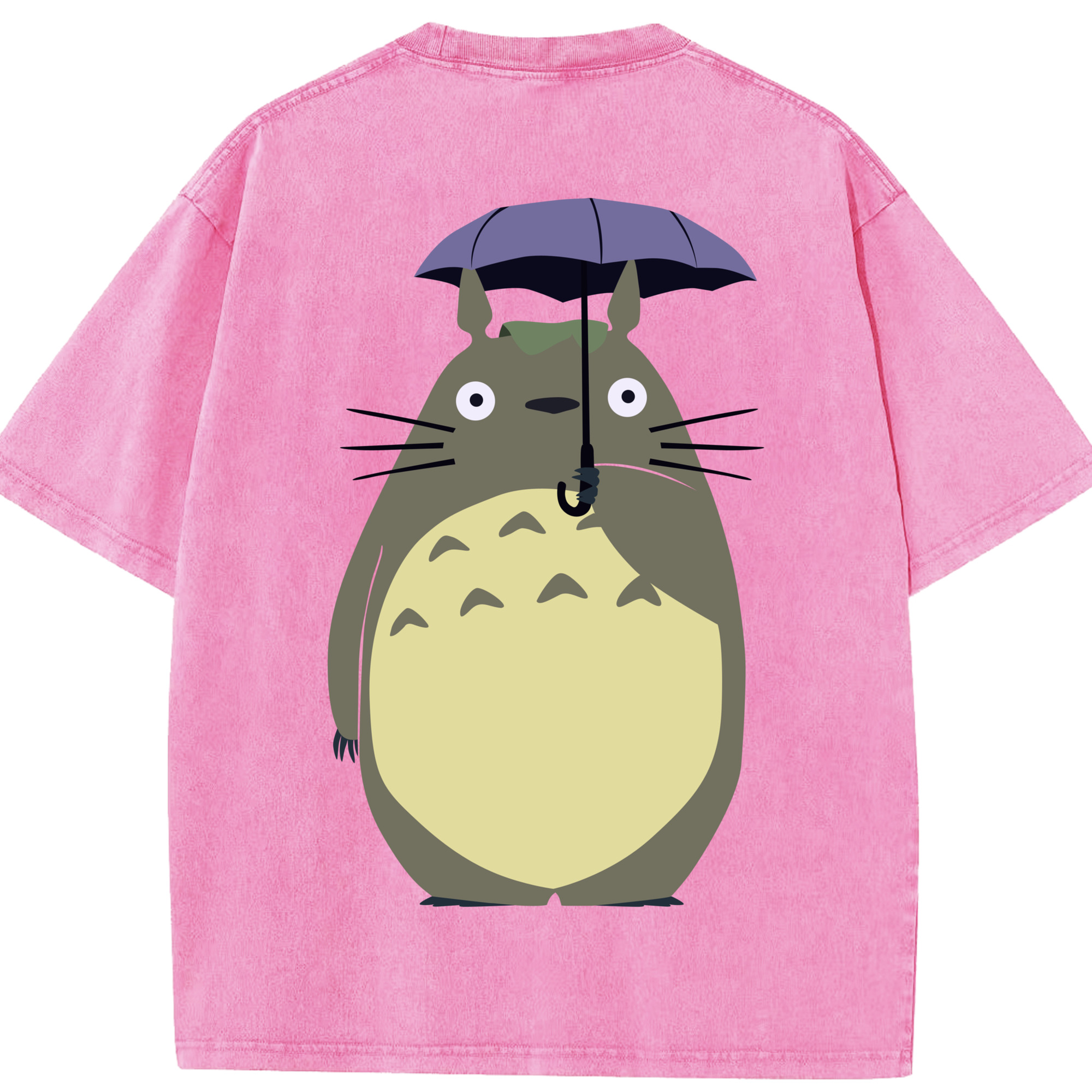 （画像用） となりのトトロ 草壁メイ 草壁サツキ My Neighbor Totoro Satsuki Kusakabe Mei Kusakabe 綿100% ヴィンテージ風 半袖Tシャツ（背面プリント）